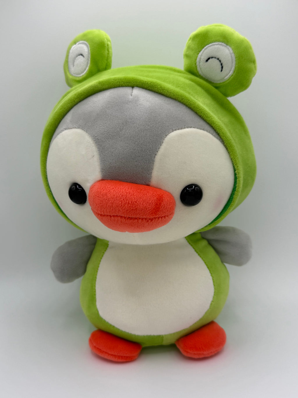 Penguin Plushy dressed as frog