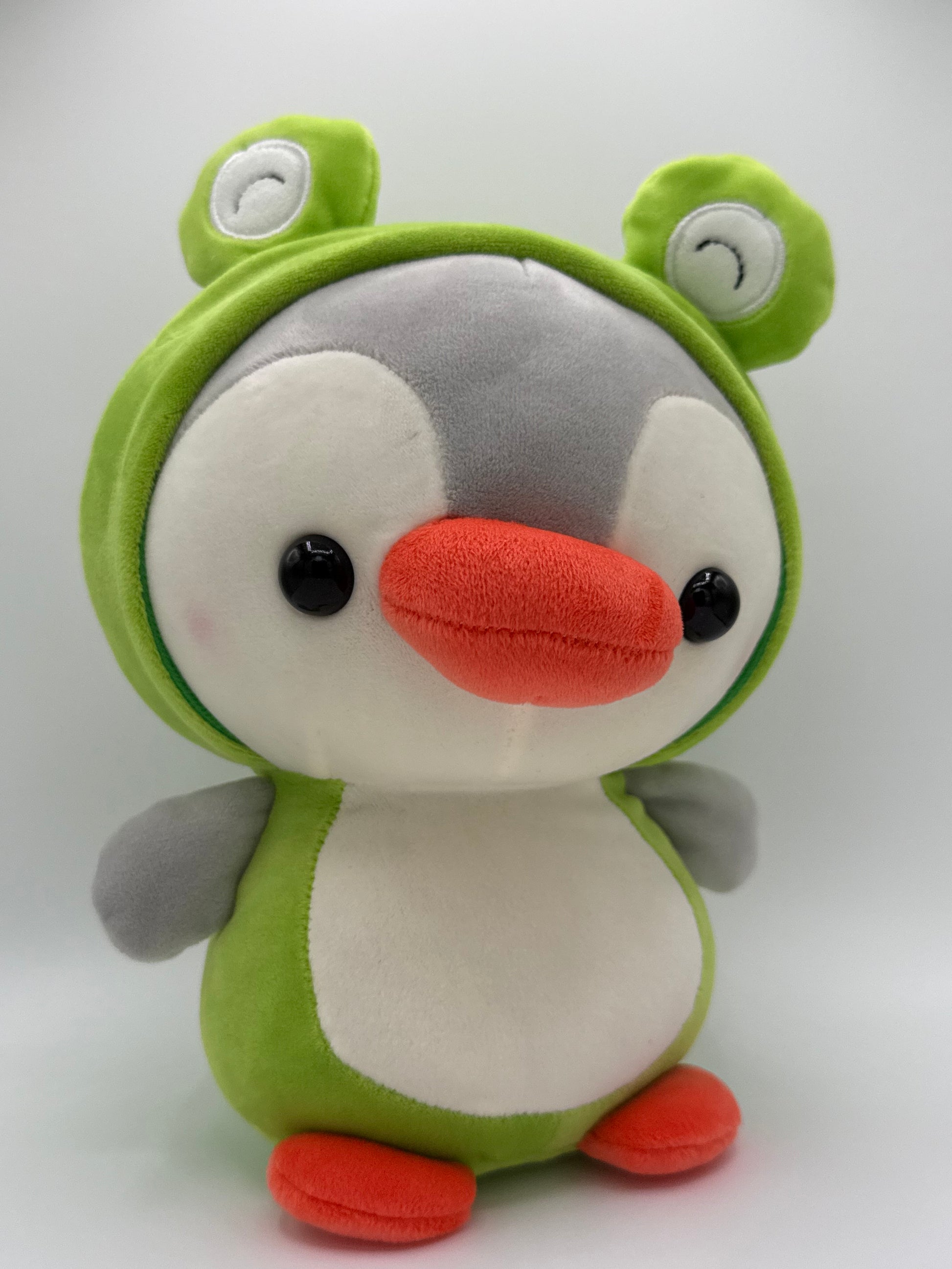 Penguin Plushy dressed as frog