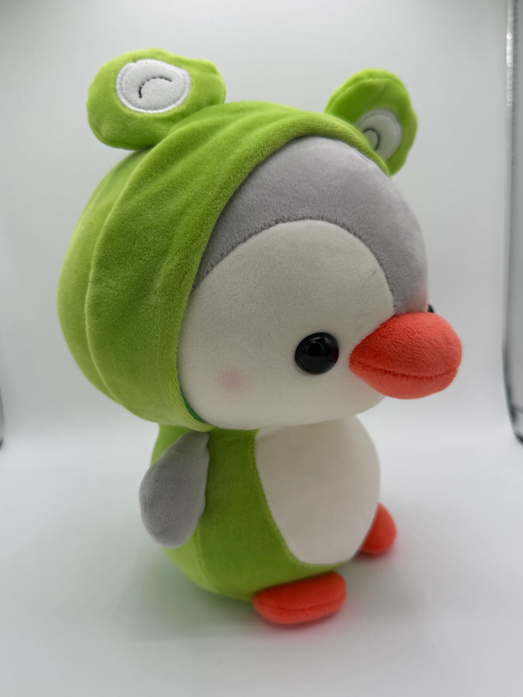 Penguin Plushy dressed as frog