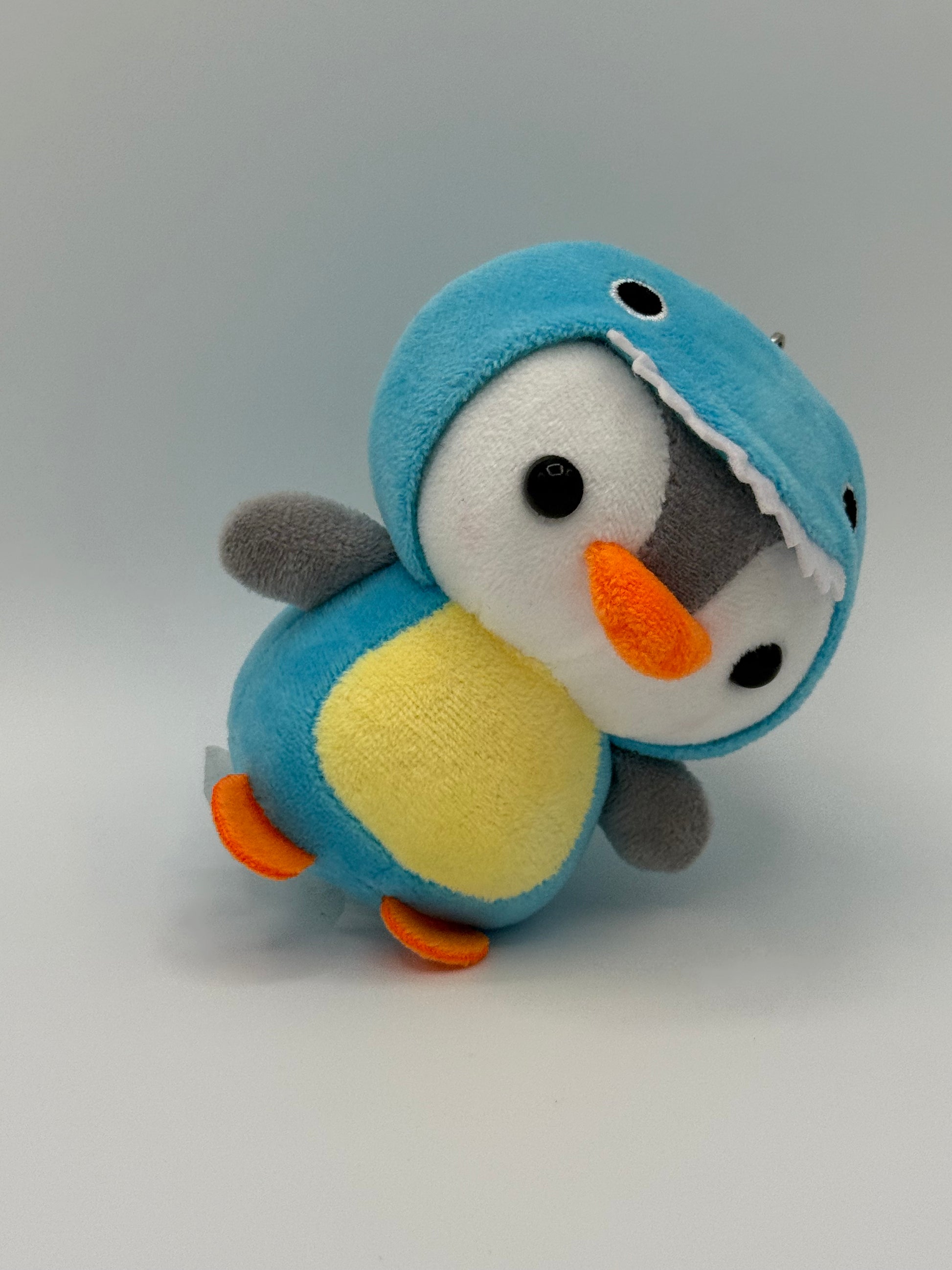 Dino Penguin Keychain Plushy