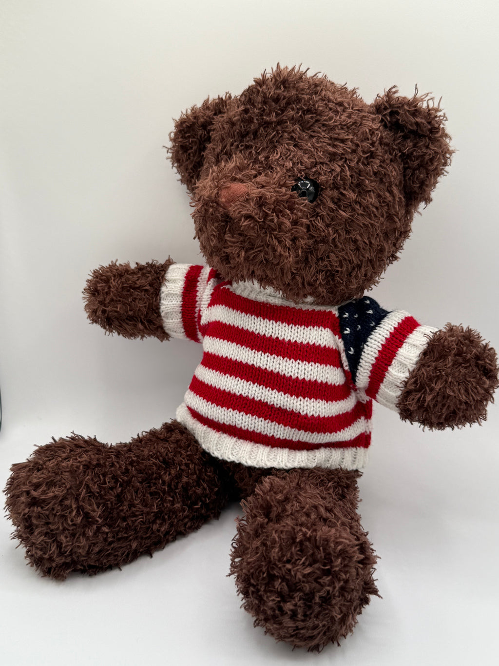 Dark Brown American Shirt Plushy Bear