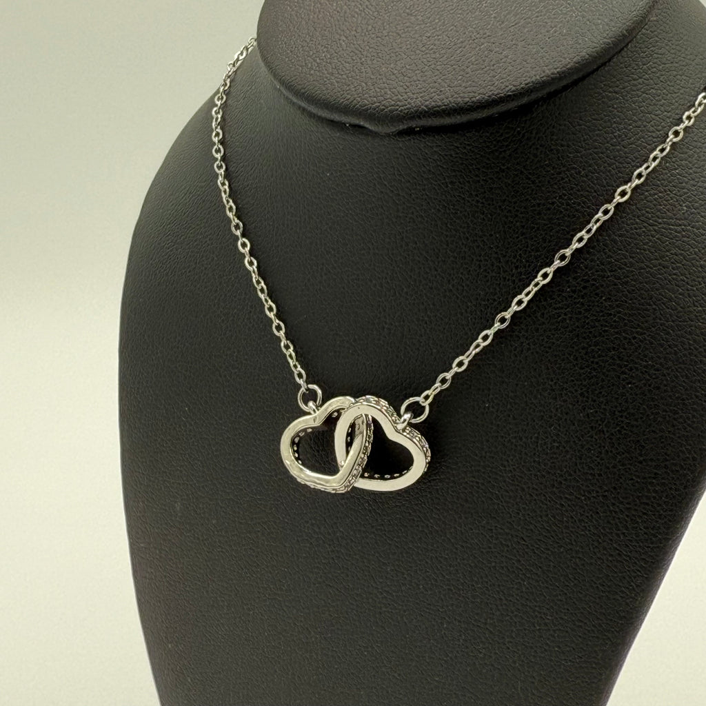 Dual heart necklace