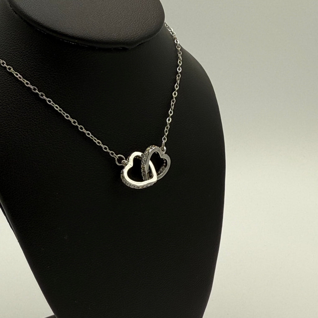 Dual heart necklace