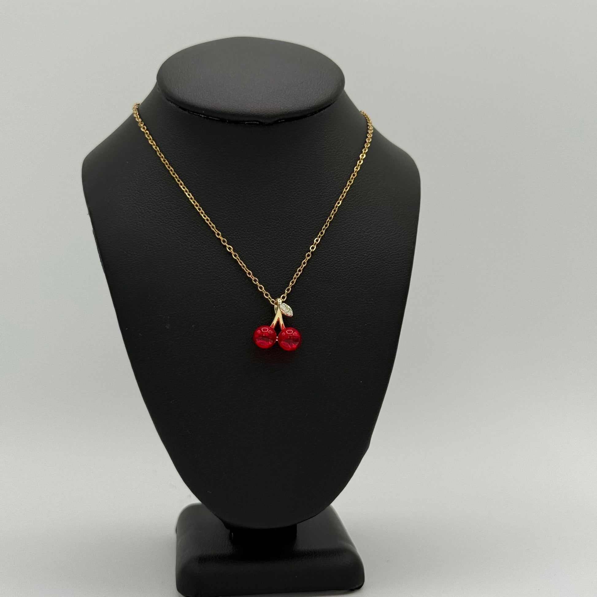 Cherry red necklace