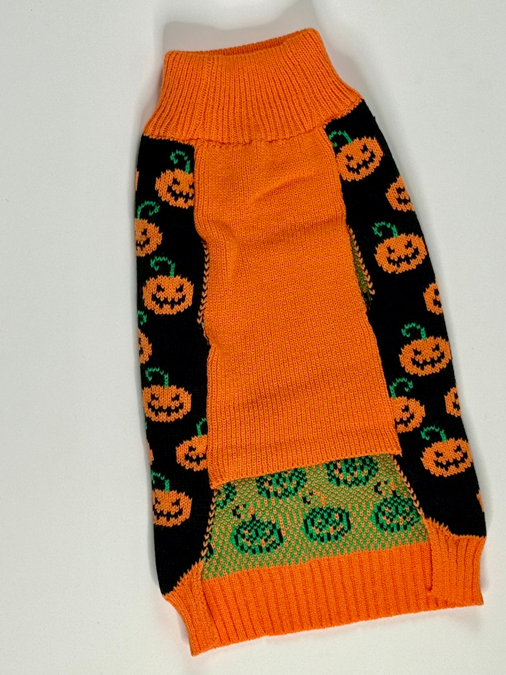 Pumpkin dog knit sweater