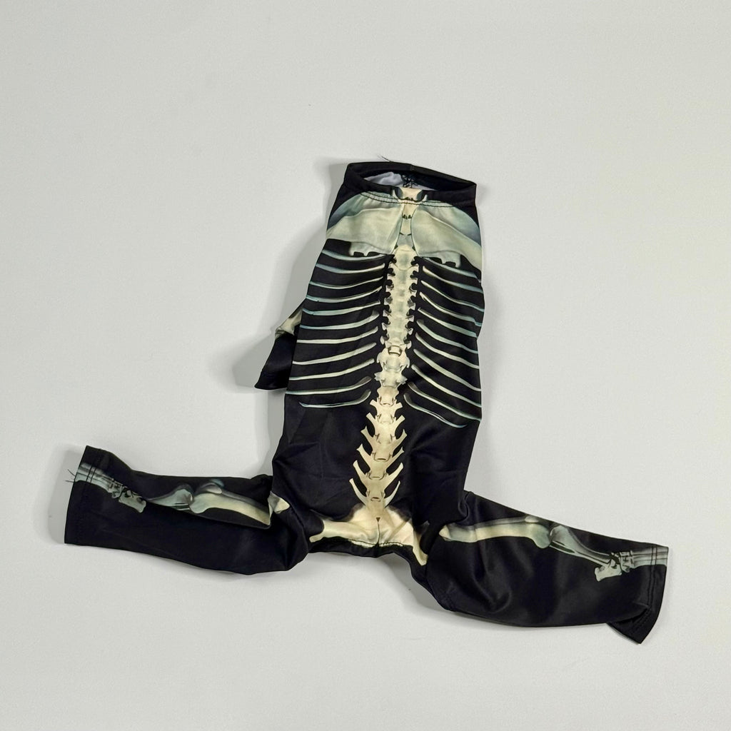 Dog skeleton printed costume