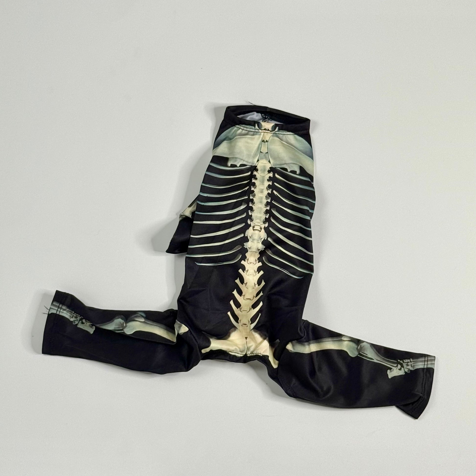 Dog skeleton printed costume