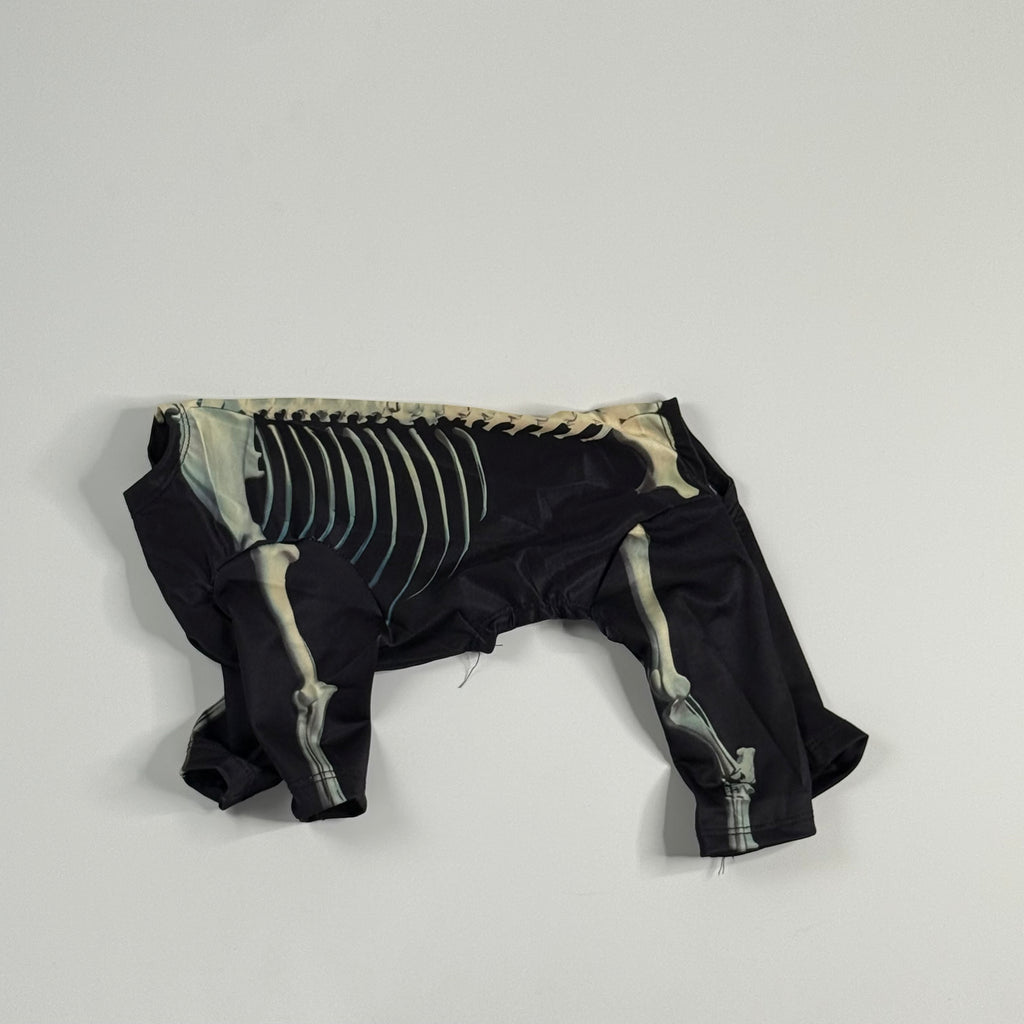 Dog skeleton printed costume