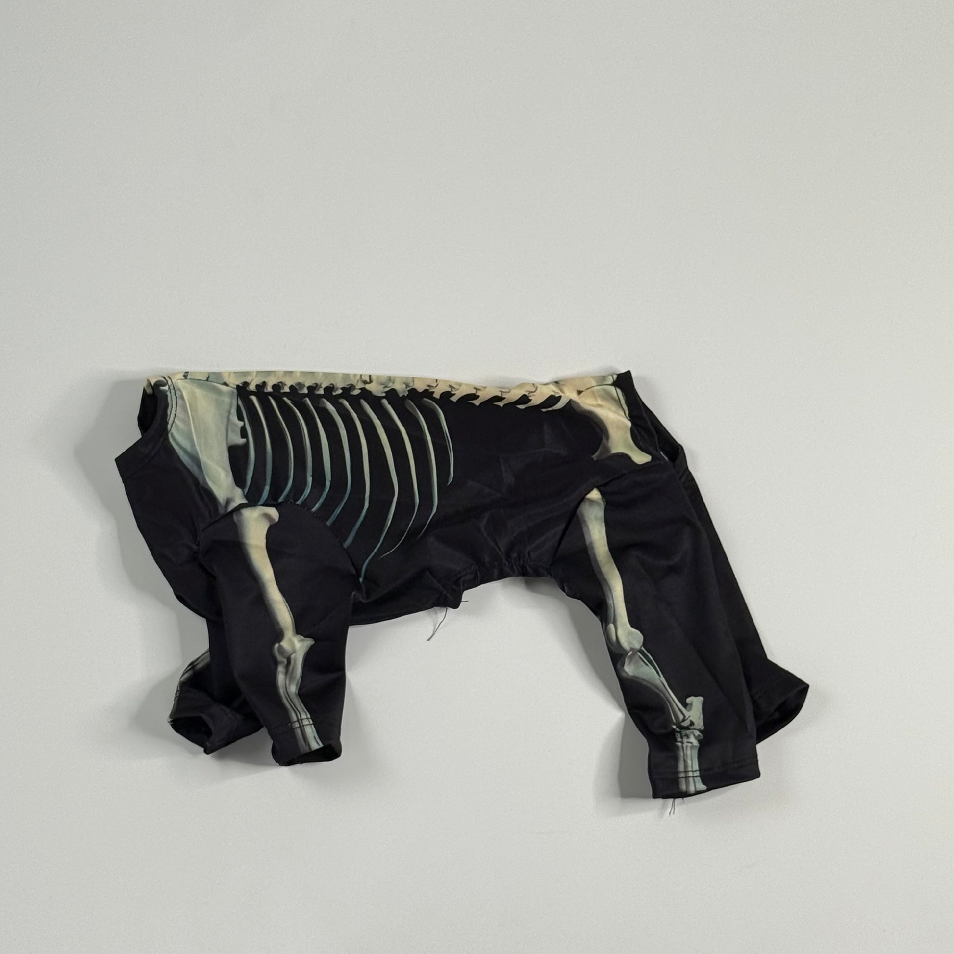 Dog skeleton printed costume