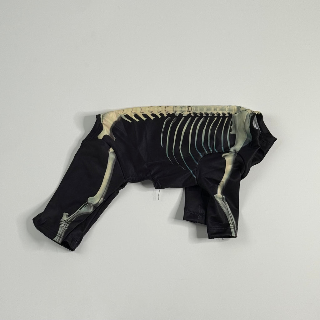 Dog skeleton printed costume