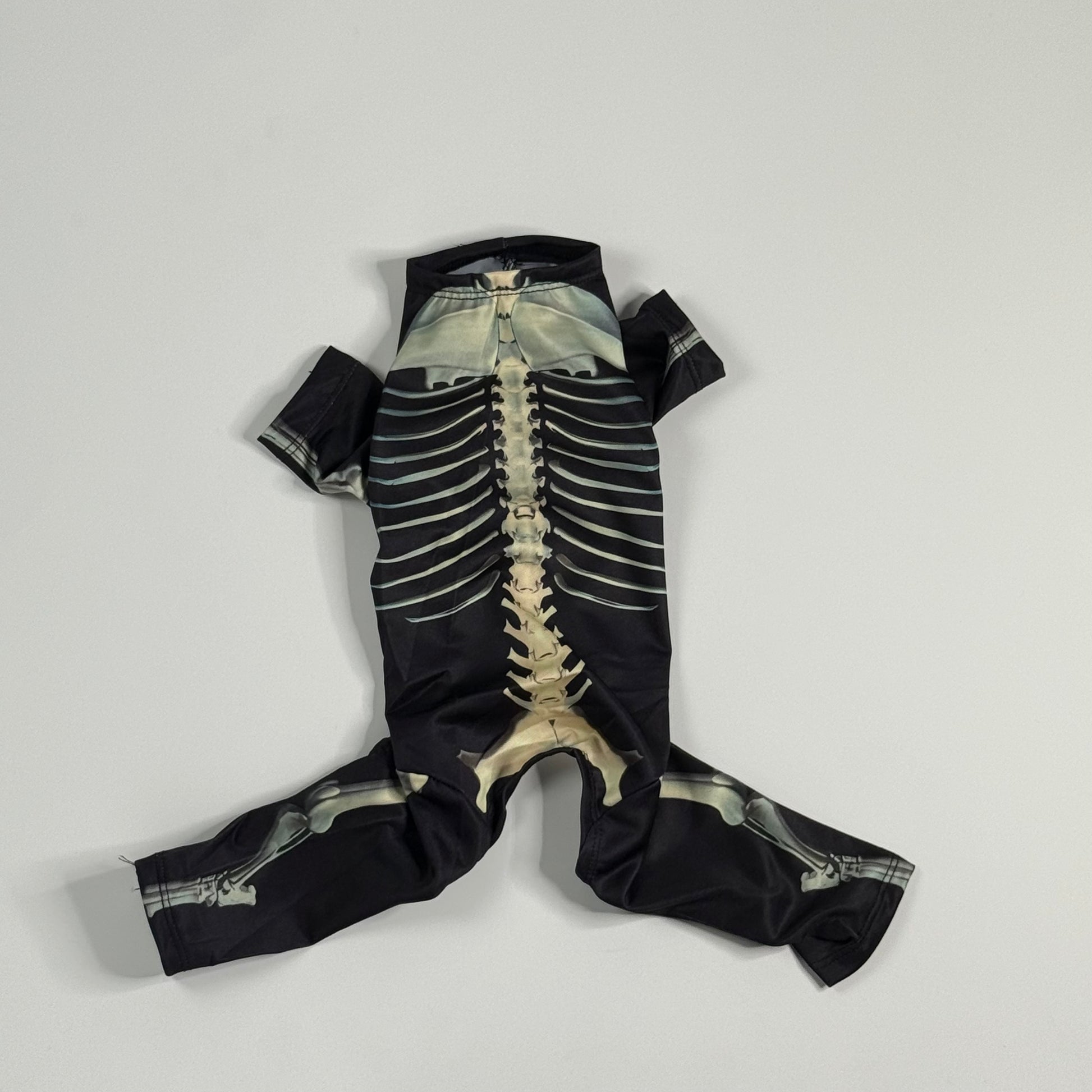 Dog skeleton printed costume