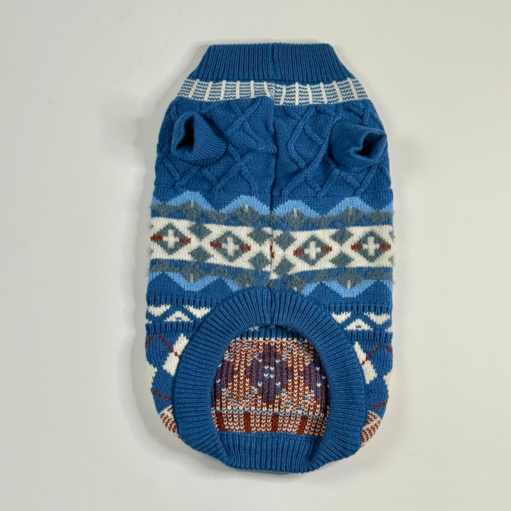 Blue Dog sweater design