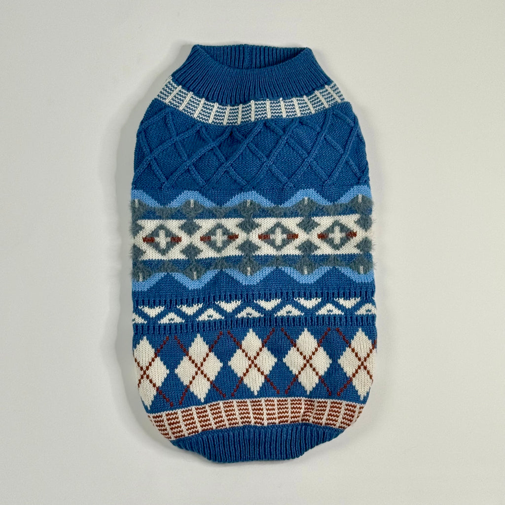 Blue Dog sweater design