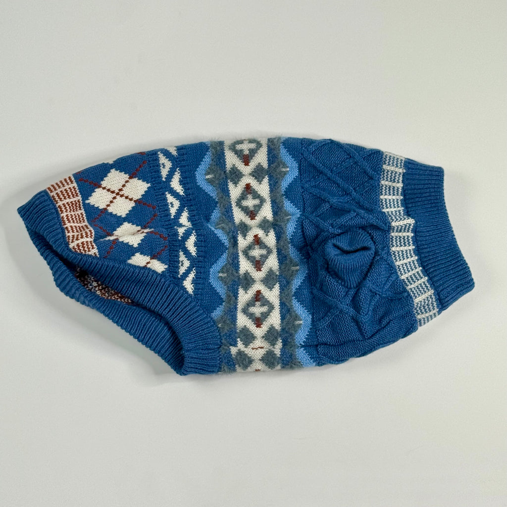 Blue Dog sweater design