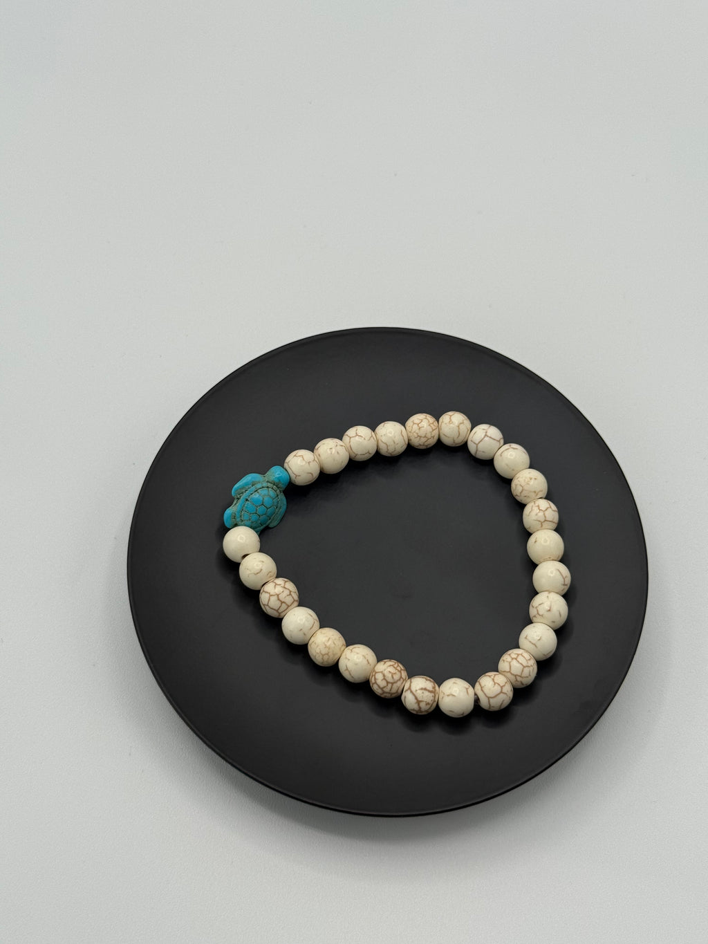White bead bracelet