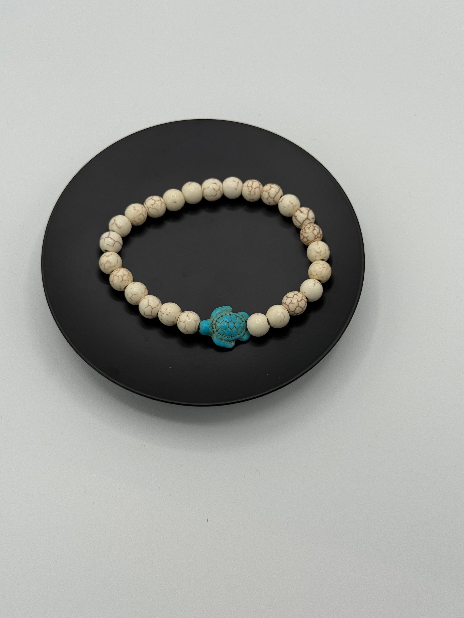 White bead bracelet